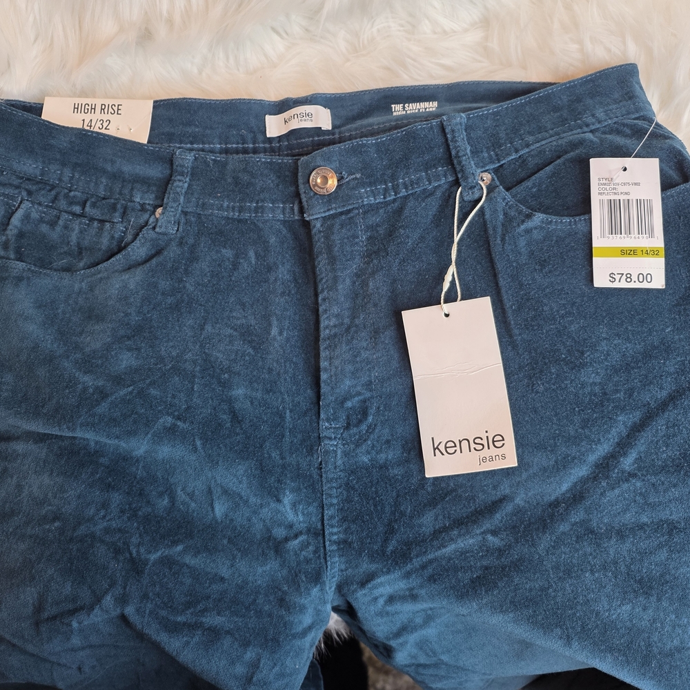 Kensie Jeans The Savannah High Rise Flare Soft Jens Size 14 NWT Retail $78 - Picture 6 of 8